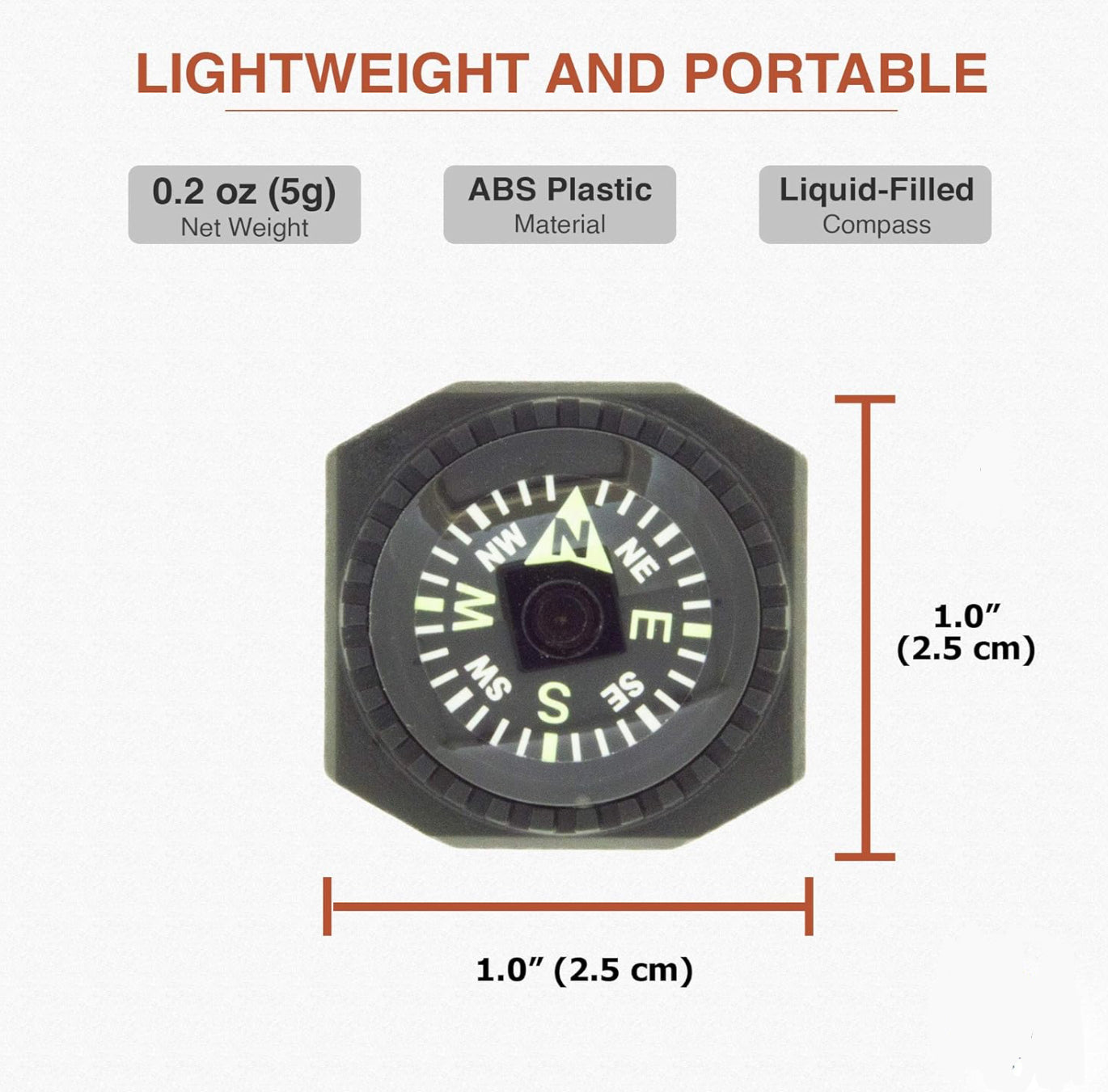 Slip-On Core Quest Wrist Compass - For Watch Band